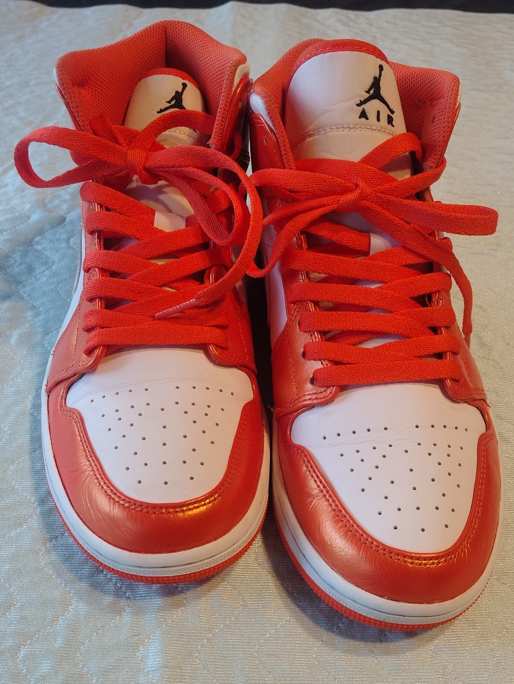 Jordan Air Jordan 1 Mid SE Electro Orange & White US 9